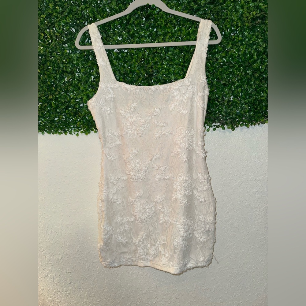 3D Flower Mini Dress Women